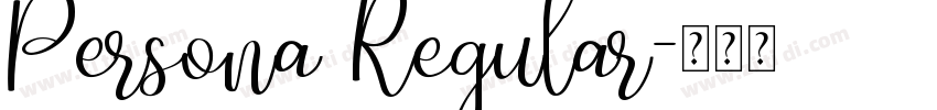 Persona Regular字体转换